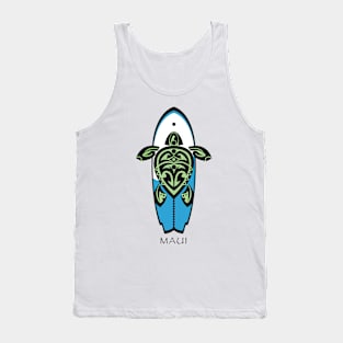 Tribal Turtle Tattoo Surfer Dude / Maui Tank Top